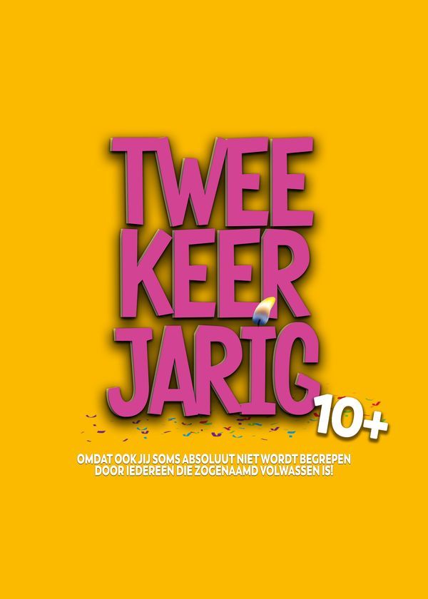 Affiche Twee keer jarig